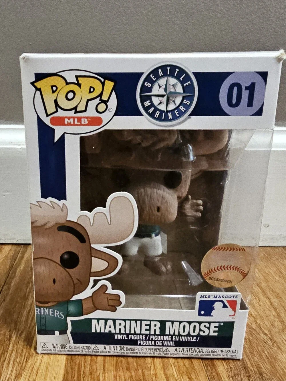 Mariner Moose Seattle Mainers Green Jersey Mascot - MLB Baseball Funko POP! #01
